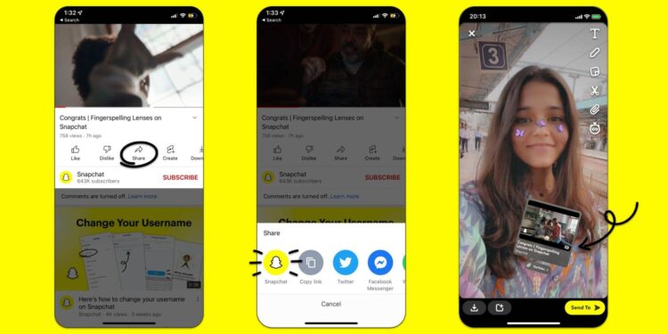 nowthendigital-Snapchat now lets you share YouTube videos (1)