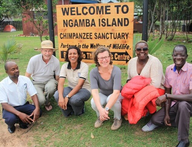 Ngamba Island chimpanzee sanctuary