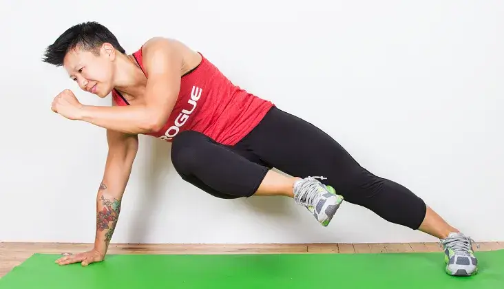 Plank variation to get rid of arm fat
