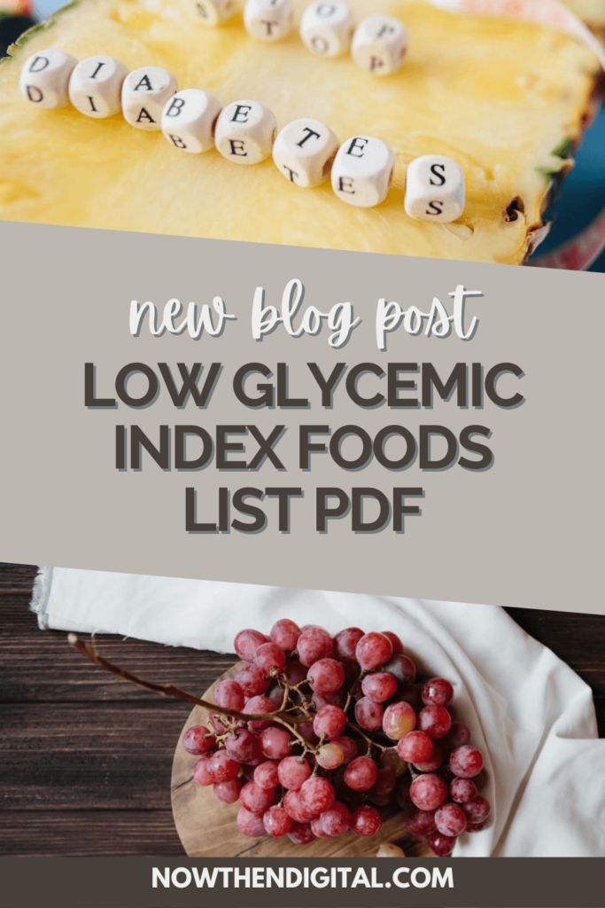 fruits are low on the glycemic index