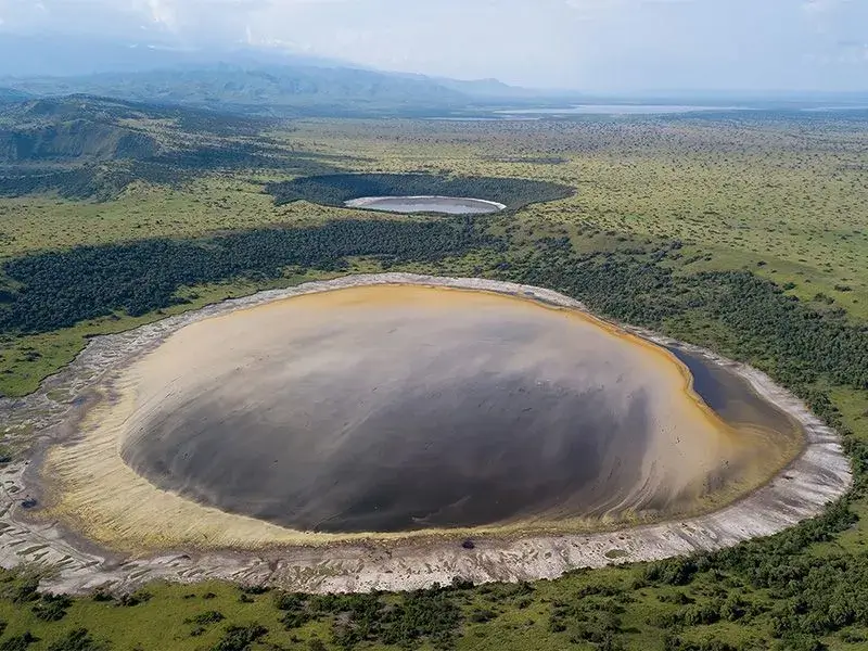 Lake Katwe Explosion Craters