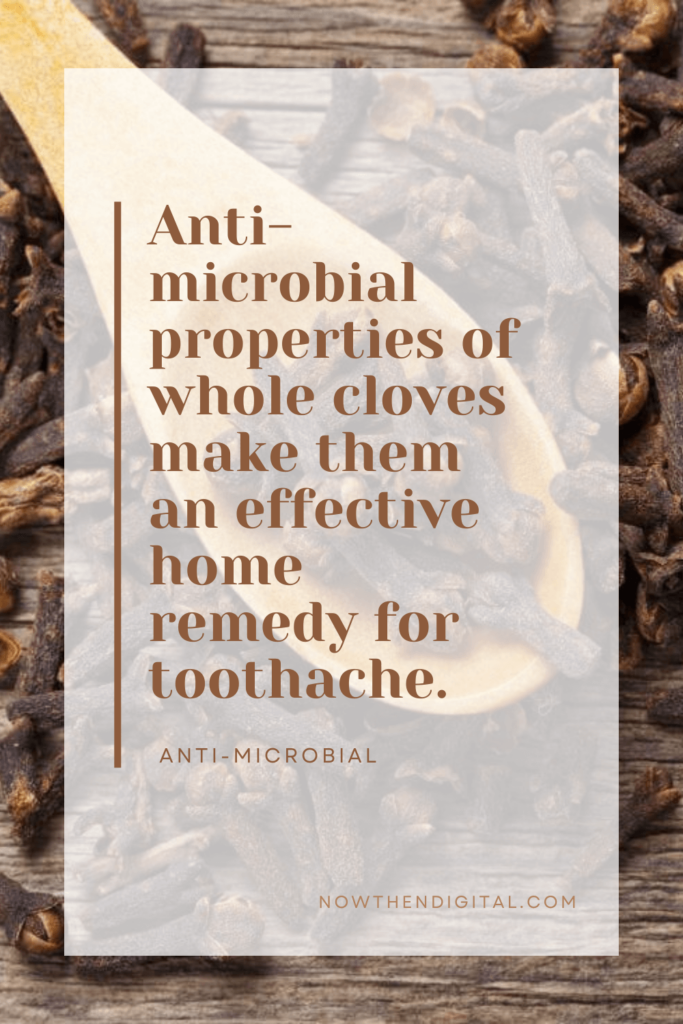 cloves for toothache