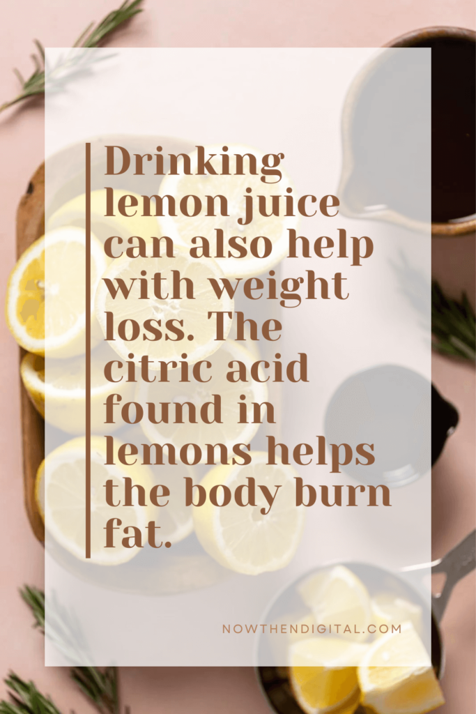 lemon juice for weight loss