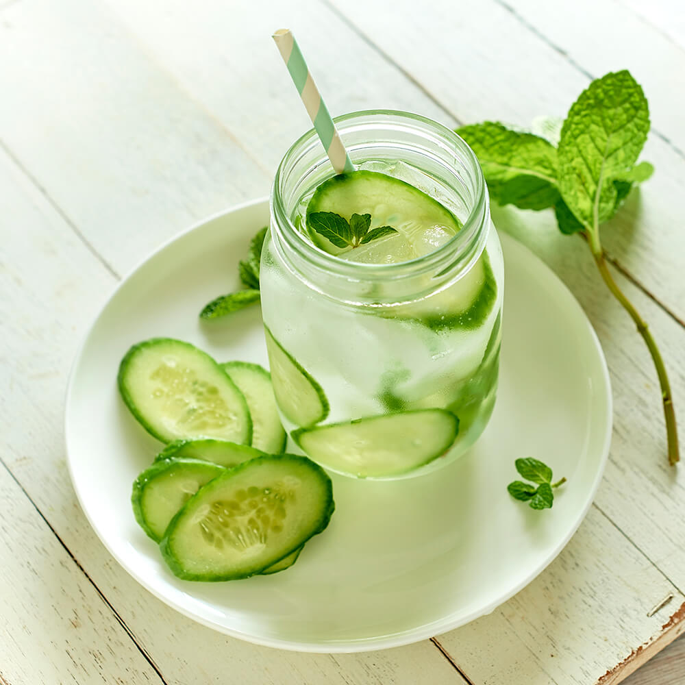 Cucumber-Mint Water