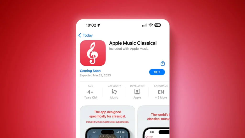 apple classical music app