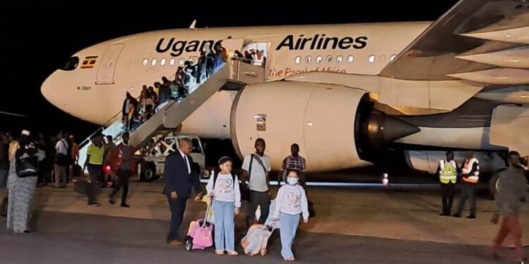 211 ugandans safely return sudan