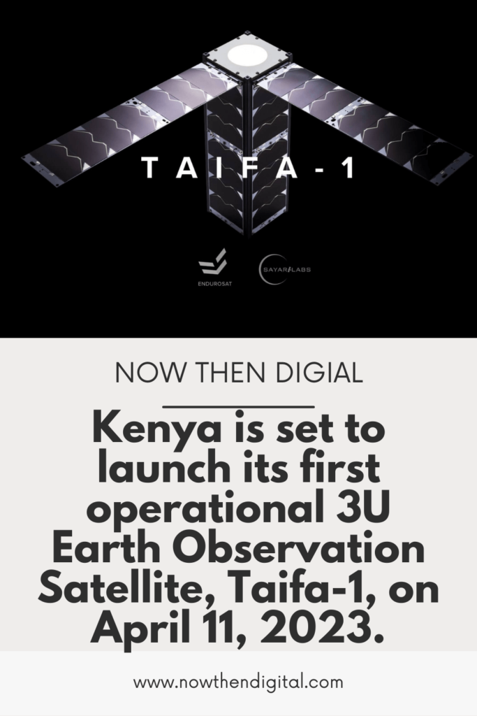 Taifa-1 3U Earth observation satellite