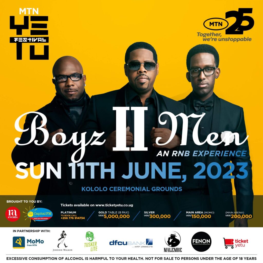Boyz II Men to Uganda performance