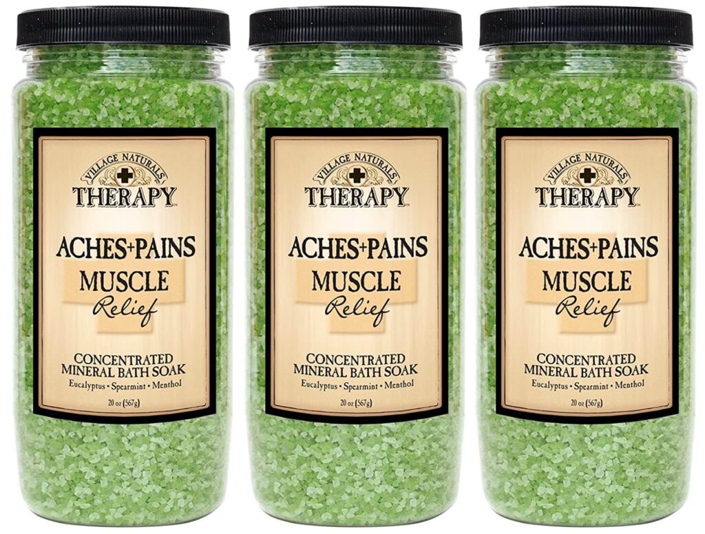 Village Naturals Therapy Aches + Pains Muscle Relief Mineral Bath Soak