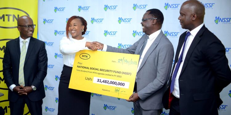 nssf uganda dividend investment in mtn uganda