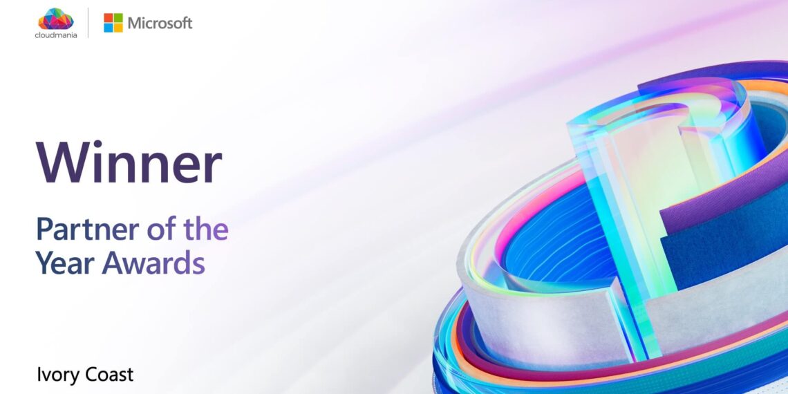 Cloudmania Microsoft Partner of the Year 2023 award in Côte d'Ivoire