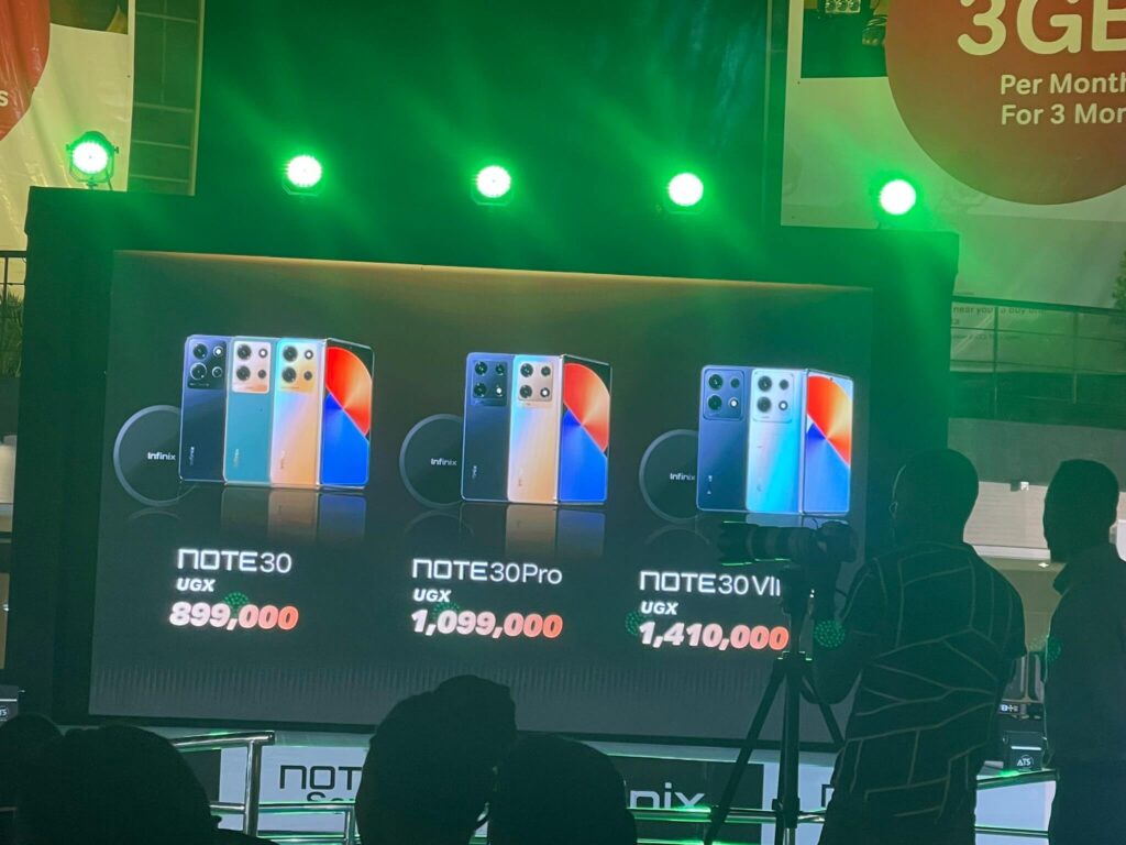 Infinix NOTE30 series price in Uganda