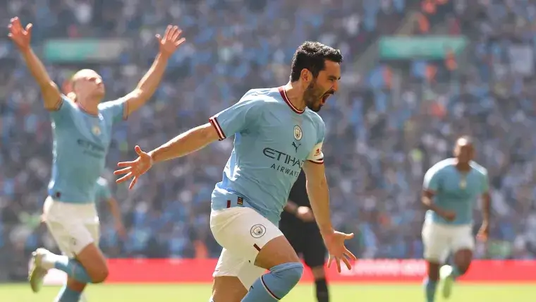 Manchester City captain Ilkay Gundogan made FA Cup history