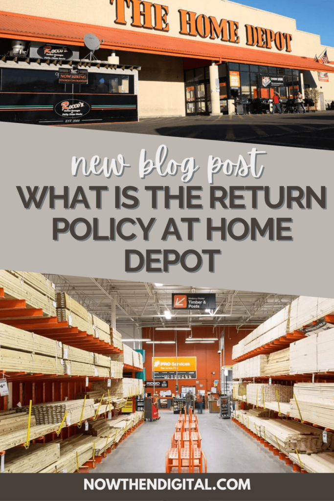 how many days is home depot return policy