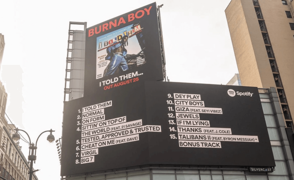 I Told Them Album Tracklist By Burna Boy