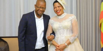 Anita Among gives birth